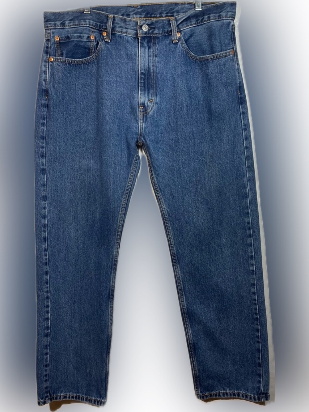 Men’s Levi's 505 38 x 32 Straight-Leg Blue Denim Jeans GUC
